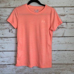 Under Armour bright orange short sleeve top